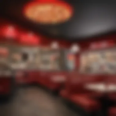 Architectural Elegance Inside Pizza Hut Pizza Hut Store Interior Design