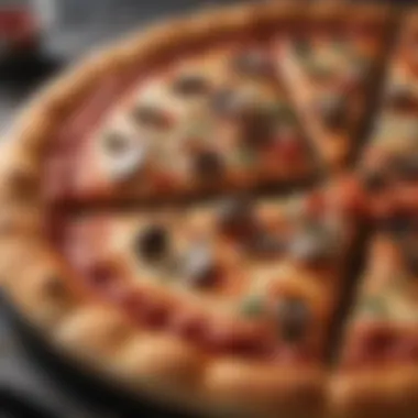 Harmony of Flavors and Riffs Abstract Pizza and Metal Fusion
