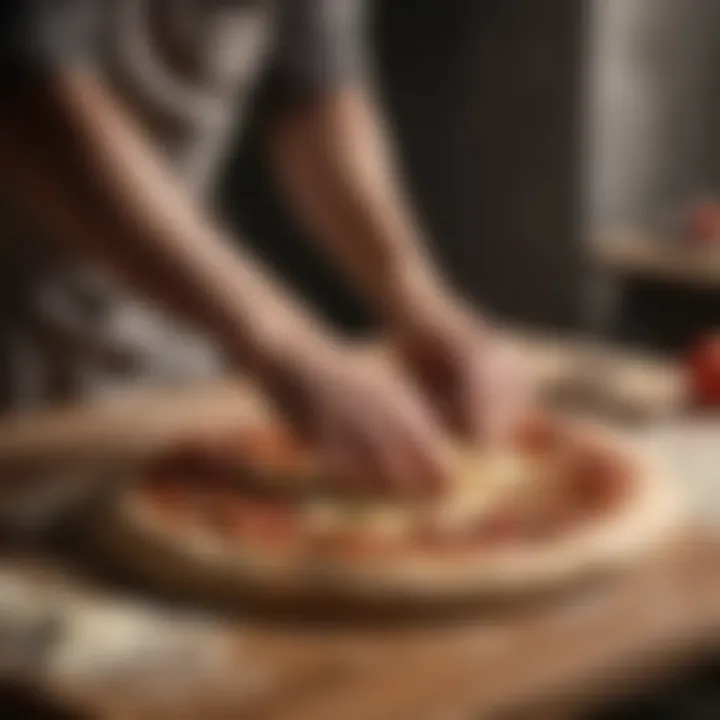 Artisanal Pizza Dough being Kneaded