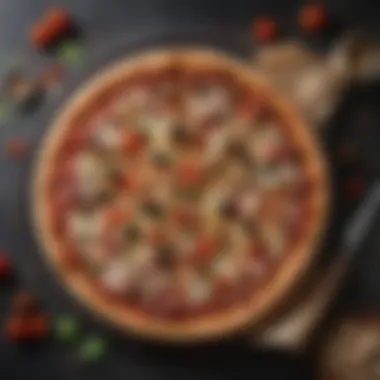 Pizza Perfection: The Role of the Stone A perfectly baked pizza on a pizza stone, highlighting the crust and toppings
