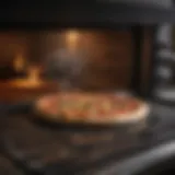 A beautifully preheated pizza stone inside a convection oven.