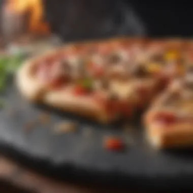 Close-Up of High-Quality Pizza Stone for Grill Pizza Stone for Grill Close-Up