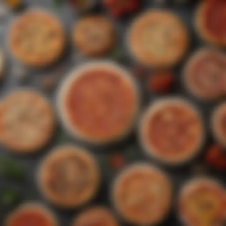 An array of different types of pizza stones available on the market