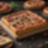 Elegant presentation of the pizza triple box concept highlighting its unique design.