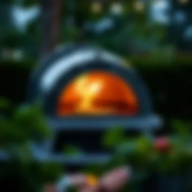 Sleek Design of the Pizzaque Outdoor Oven Elegant outdoor pizza oven showcasing its sleek design