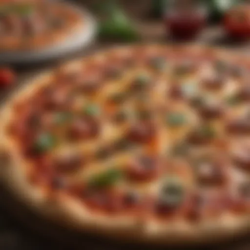 Artisan pizza with fresh ingredients