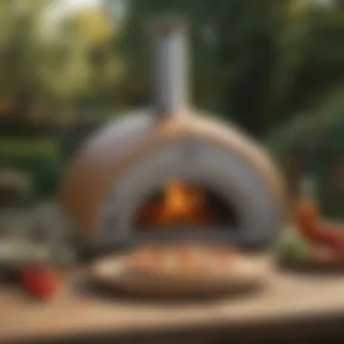 Fresh Flavors: Portable Pizza Oven Portable pizza oven with fresh ingredients