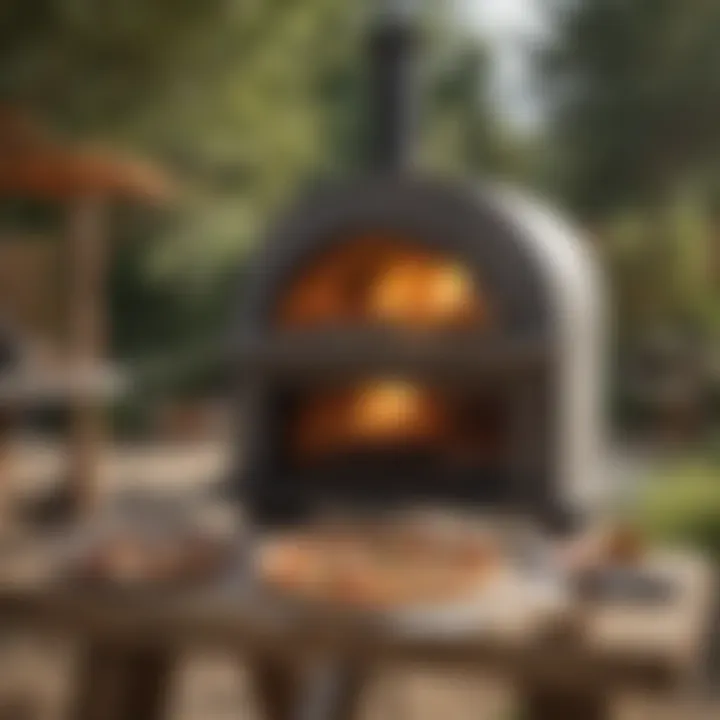 Portable Pizza Oven in Outdoor Setting