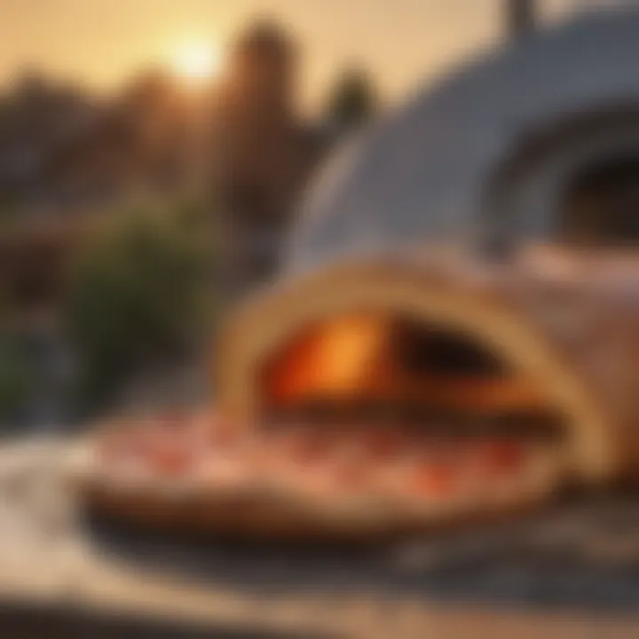 Portable Pizza Oven at Sunset