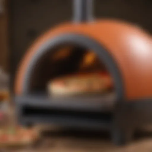 A mobile wood-fired pizza oven