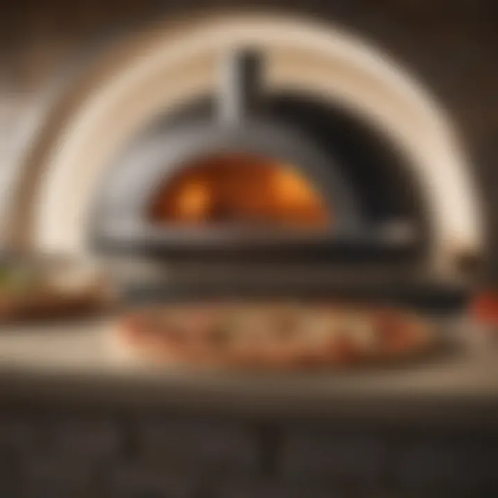 Sleek and modern premade pizza oven dome design