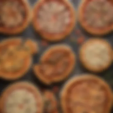 Selection of High-Quality Pizza Doughs Variety of premium store-bought pizza doughs in a row