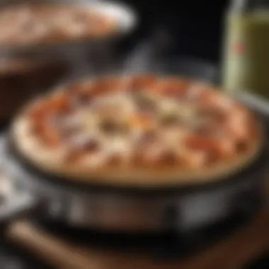 Perfectly Cooked Pizza in Presto Cooker Delicious pizza cooked to perfection in the Presto Pizza Cooker