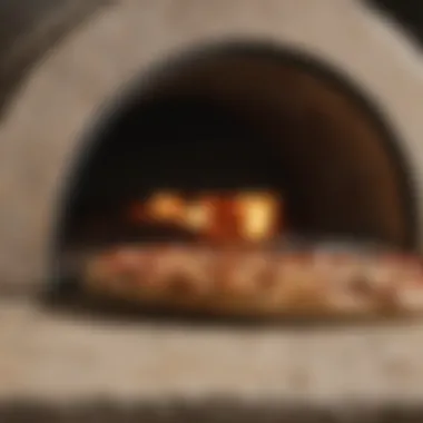 Close-up of Breville pizza oven stone texture