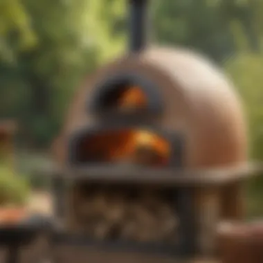 Outdoor Pizza Oven in Rustic Setting