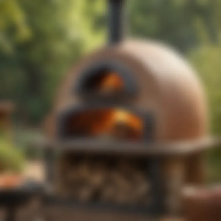 Outdoor Pizza Oven in Rustic Setting