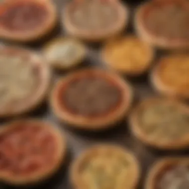 Variety of gluten-free crust selections Diverse gluten-free crust options