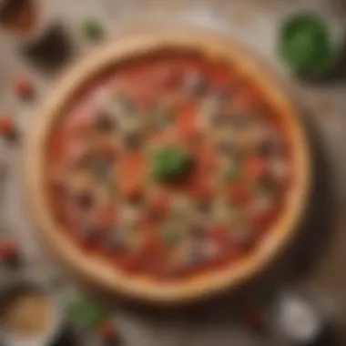 Healthy ingredients used in gluten-free pizza Nutritious ingredients for gluten-free dishes