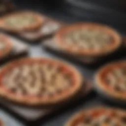 Various pizza trays showcasing different materials