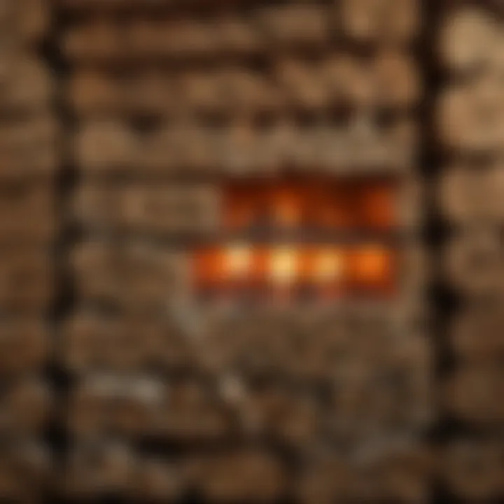Wood logs stacked for optimal use
