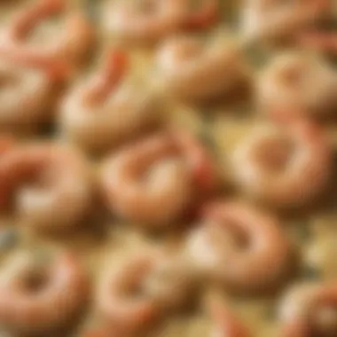 A Symphony of Shrimp and Garlic Butter Close-up of shrimp mingling with garlic butter sauce