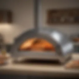 Innovative pizza oven design showcasing sleek lines and modern aesthetic