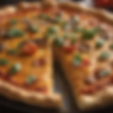 Perfectly Baked Crust Golden baked pizza crust without yeast