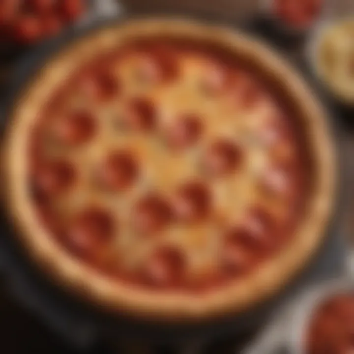 Sizzling Pepperoni Stuffed Crust Pizza at Pizza Hut