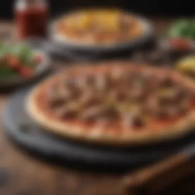 Culinary Technique for Steak Pizza Sizzling Steak on Pizza Stone