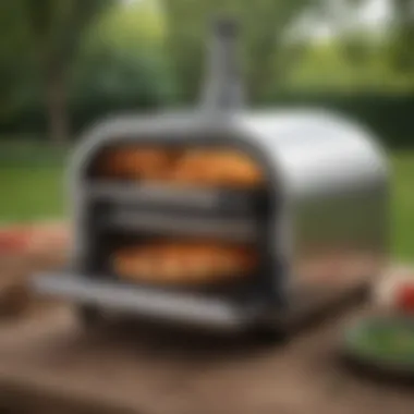 Sleek and compact mobile pizza oven