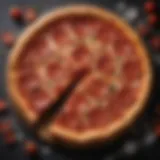 Artisanal pizza topped with gourmet sliced pepperoni