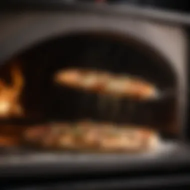 Bubbling Sourdough Pizza Crust in Ooni Oven Sourdough Pizza Crust bubbling in Ooni oven