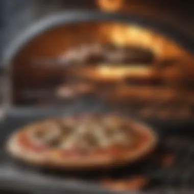 Stone pizza oven enhancing grilled dishes