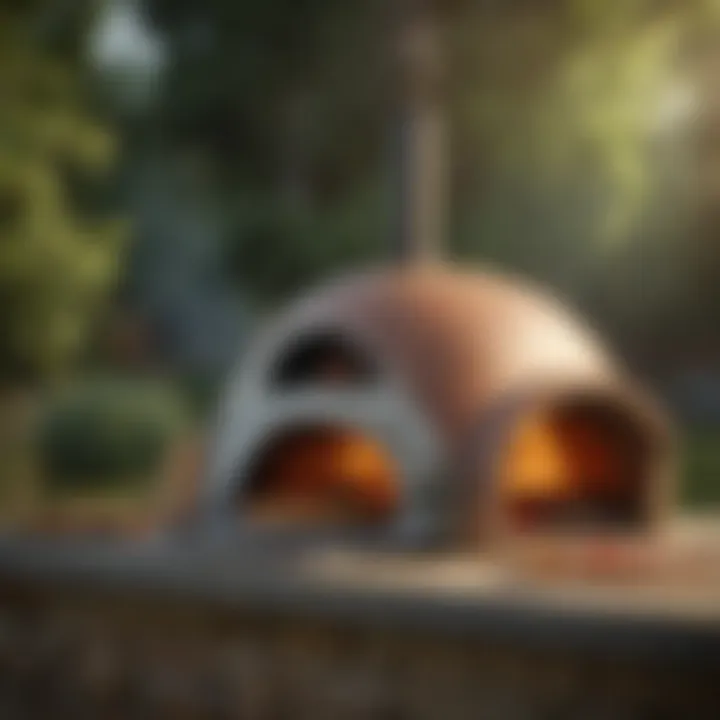 Stylish and compact pizza oven perfect for outdoor adventures