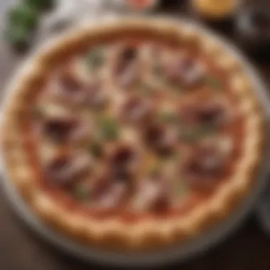 Sumptuous Prosciutto and Fig Stuffed Crust Pizza Savory Prosciutto and Fig Stuffed Crust Pizza