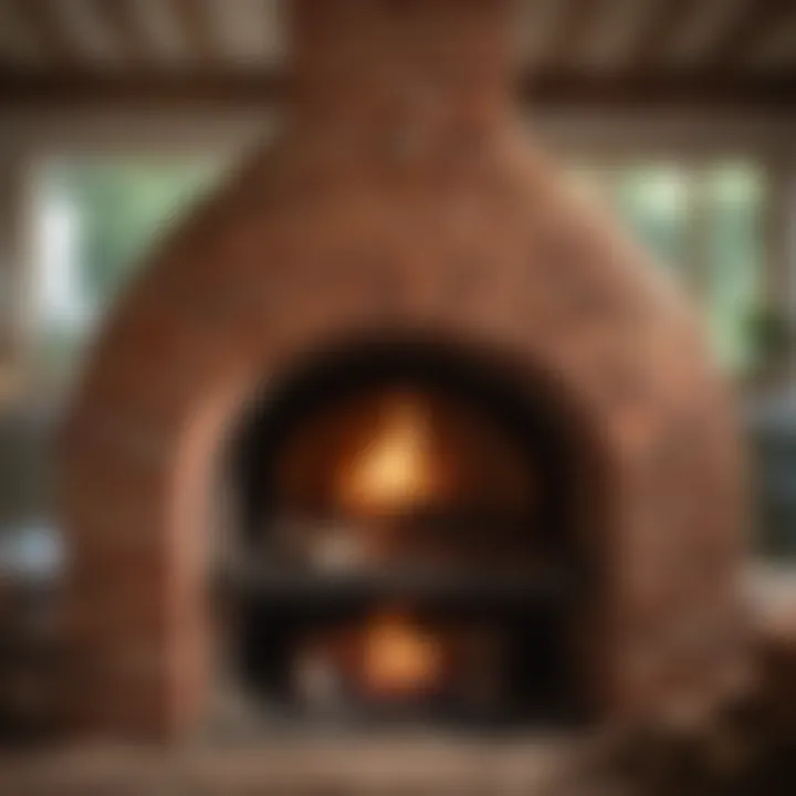 Sustainable cooking with reclaimed brick oven