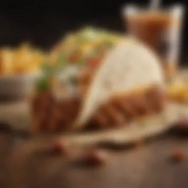 Taco Bell value meal with savings