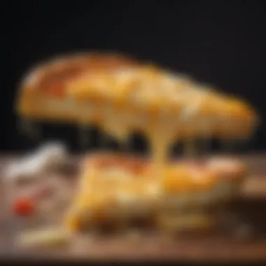 Cheese Science: The Art of Melting A close-up of melty cheese on a warm slice of pizza
