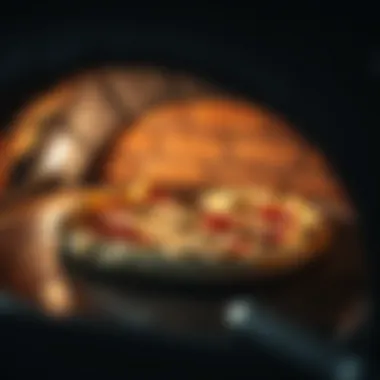 Mastering Baking Techniques A pizza baking in a stone oven