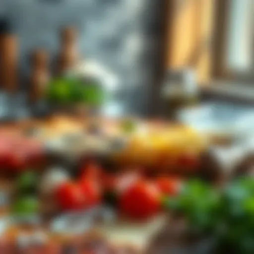 Selecting Premium Ingredients High-quality ingredients for pizza making