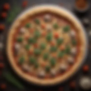 Personalizing Your Pizza Dough Customized pizza with herbs and spices incorporated into the dough