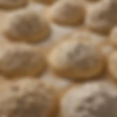 Exploring Flour Varieties for Pizza Dough Close-up of high-quality flour types used in pizza dough
