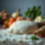 An array of high-quality ingredients for pizza dough