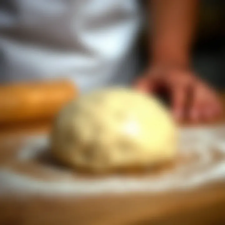 A perfectly risen dough ball ready for shaping