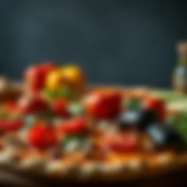 An Array of Pizza Ingredients Artfully arranged ingredients for pizza