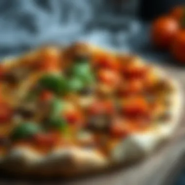 Gourmet Homemade Pizza Delicious homemade pizza topped with fresh ingredients