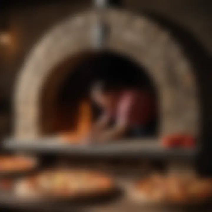 Stone Oven with Pizza Baking