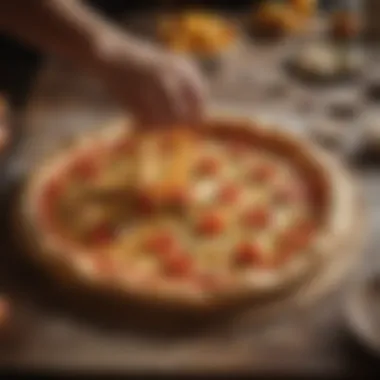 Crafting the Foundation Wooden Peel with Pizza Dough