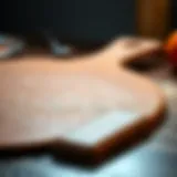 A close-up view of a ceramic pizza stone showcasing its texture and heat retention properties.