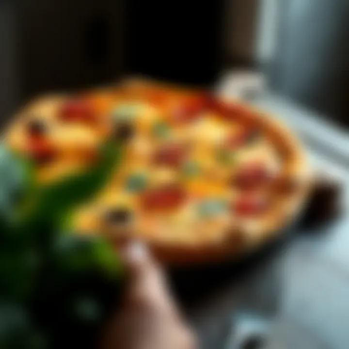 The Art of Baking Pizza A beautifully baked pizza on a cooking stone, illustrating the golden crust and toppings that showcase the stone's effectiveness.